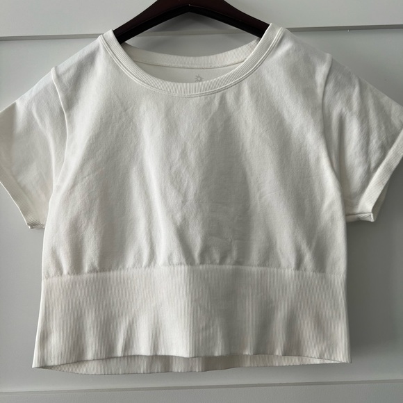 OFFLINE BY AERIE cropped fitted tee size Large - Picture 1 of 3